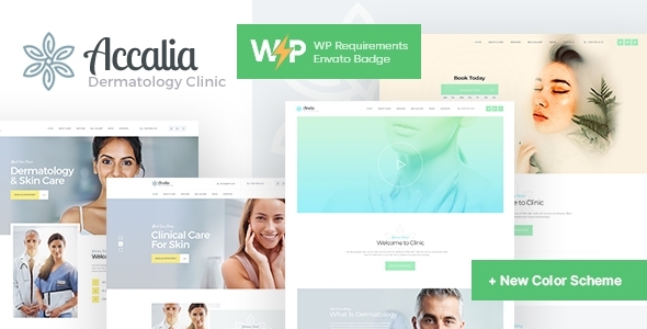 Accalia - Dermatology Clinic and Cosmetology Center Medical WordPress Theme (Elementor)