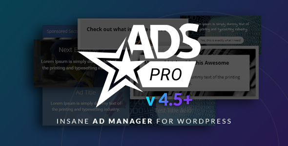 Ads Pro Plugin - Multi-Purpose Advertising Manager WordPress Plugin