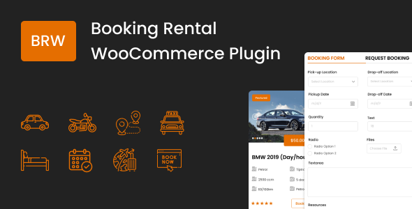 BRW - Booking Rental WooCommerce WordPress Plugin