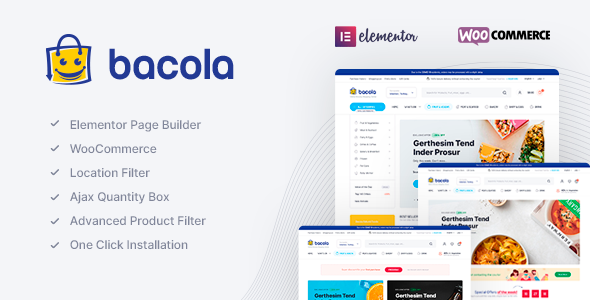 Bacola - Grocery Store and Food eCommerce WordPress Theme