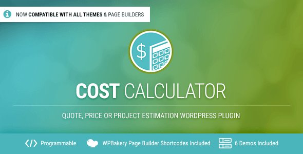 Cost Calculator Builder Pro WordPress Plugin
