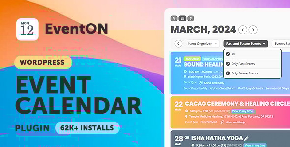 EventOn - Virtual Event Calendar WordPress Plugin