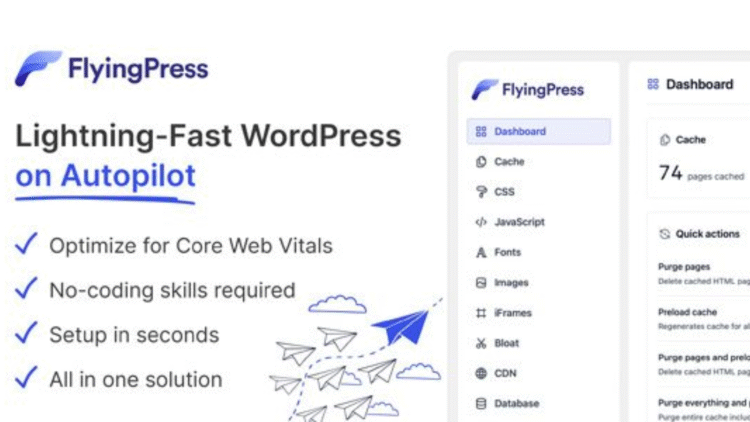 FlyingPress - Lightning-Fast on Autopilot WordPress Plugin