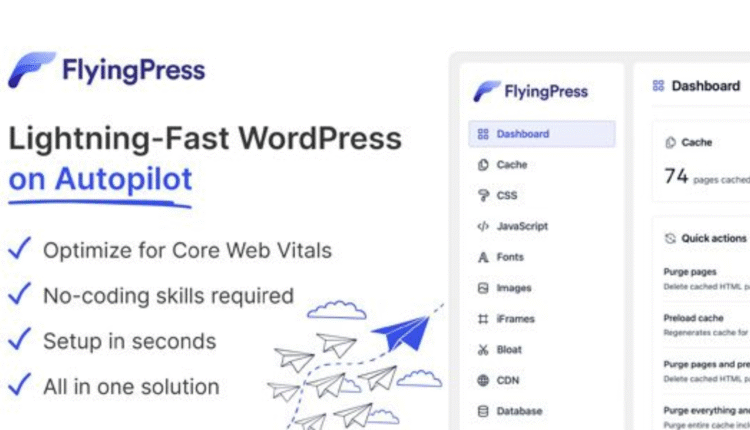 FlyingPress - Lightning-Fast on Autopilot WordPress Plugin