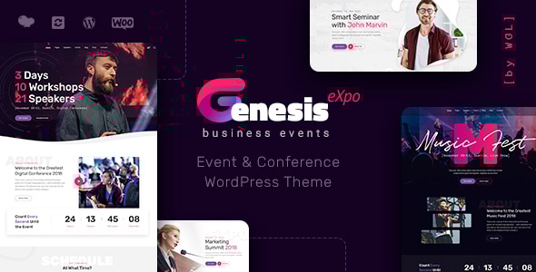 GenesisExpo - Business Events and Conference WordPress Theme