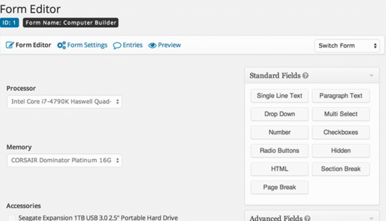 Gravity Forms Product Add-ons - WooCommerce WordPress Plugin