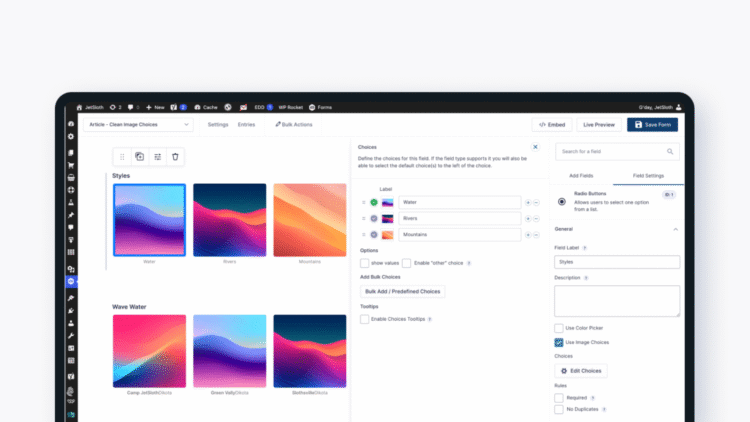 Image Choices - Gravity Forms WordPress Plugin