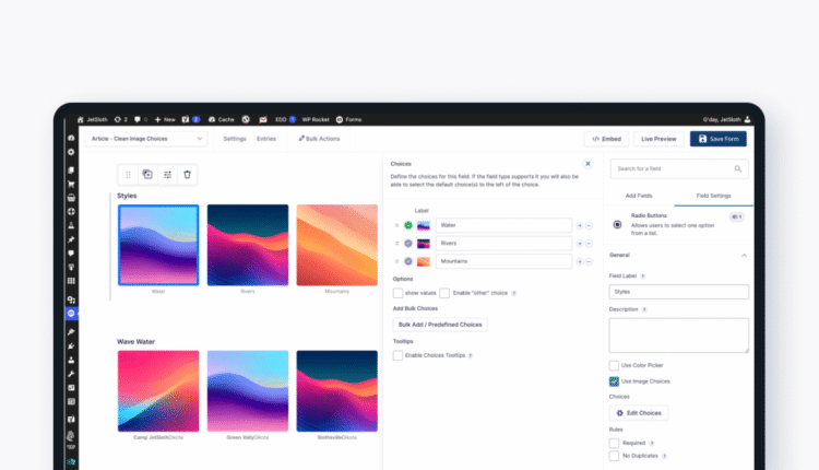 Image Choices - Gravity Forms WordPress Plugin