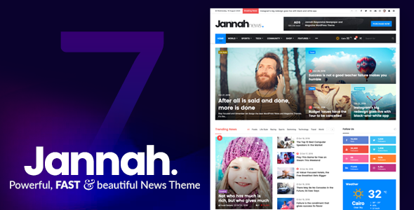 Jannah - Newspaper Magazine News BuddyPress AMP WordPress Theme