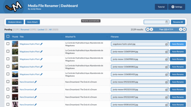 Media File Renamer Pro - WordPress Plugin