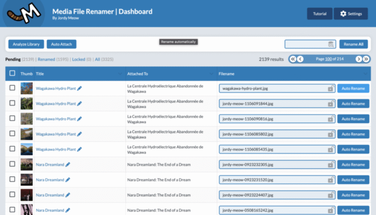 Media File Renamer Pro - WordPress Plugin