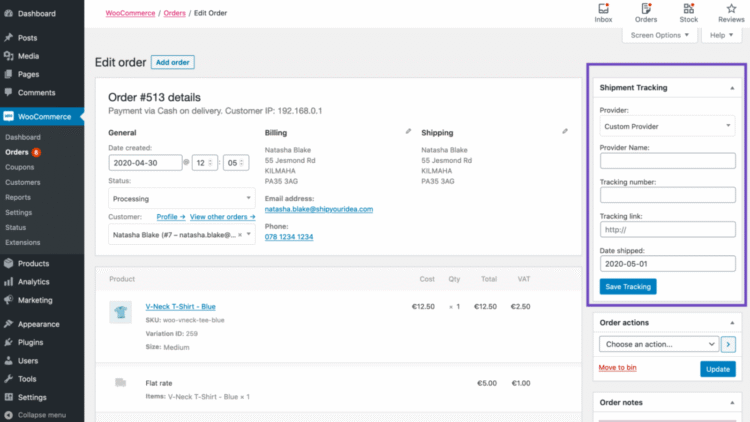 Shipping Tracking - WooCommerce WordPress Plugin