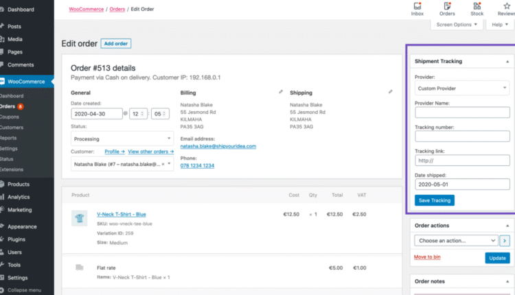 Shipping Tracking - WooCommerce WordPress Plugin