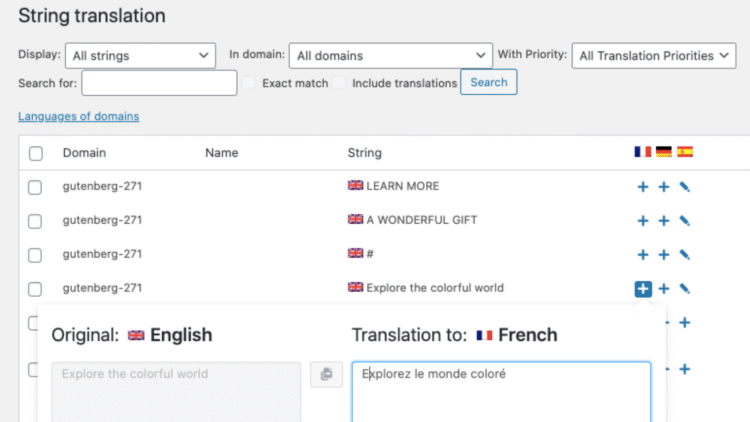 WPML String Translation - WordPress Plugin