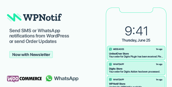 WPNotif - SMS and WhatsApp Message Notifications WordPress Plugin