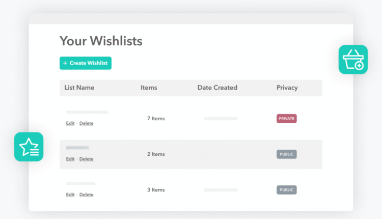WishLists for WooCommerce - WordPress Plugin