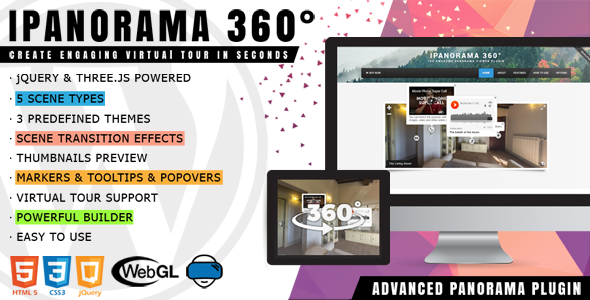 iPanorama 360 - Virtual Tour Builder WordPress Plugin