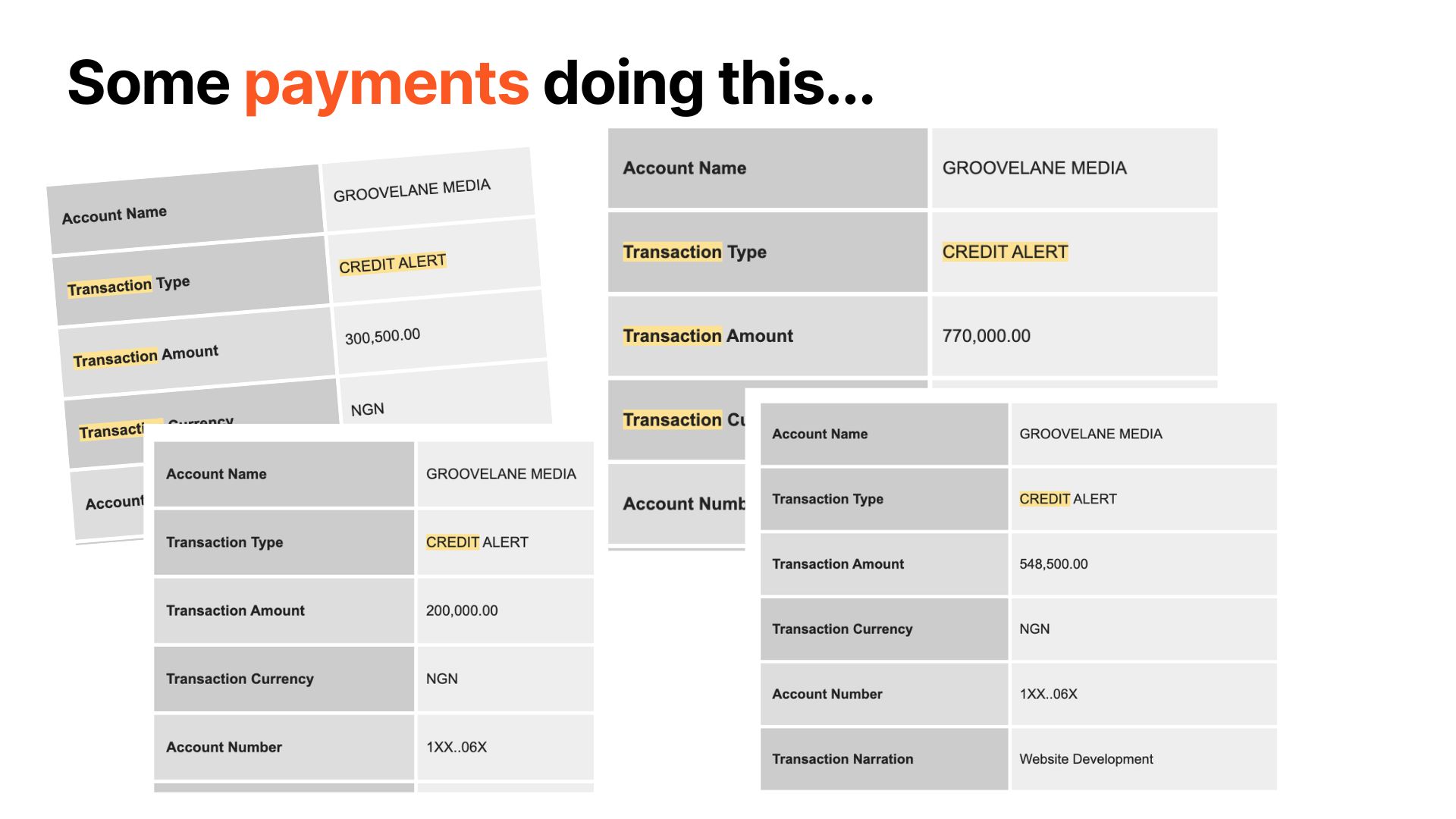 Client payment proof
